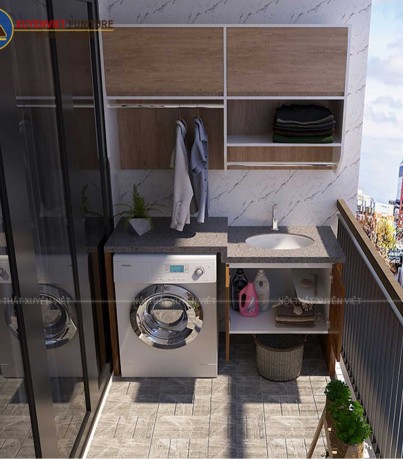Tủ lavabo máy giặt XVL879 cho không gian ngoài trời