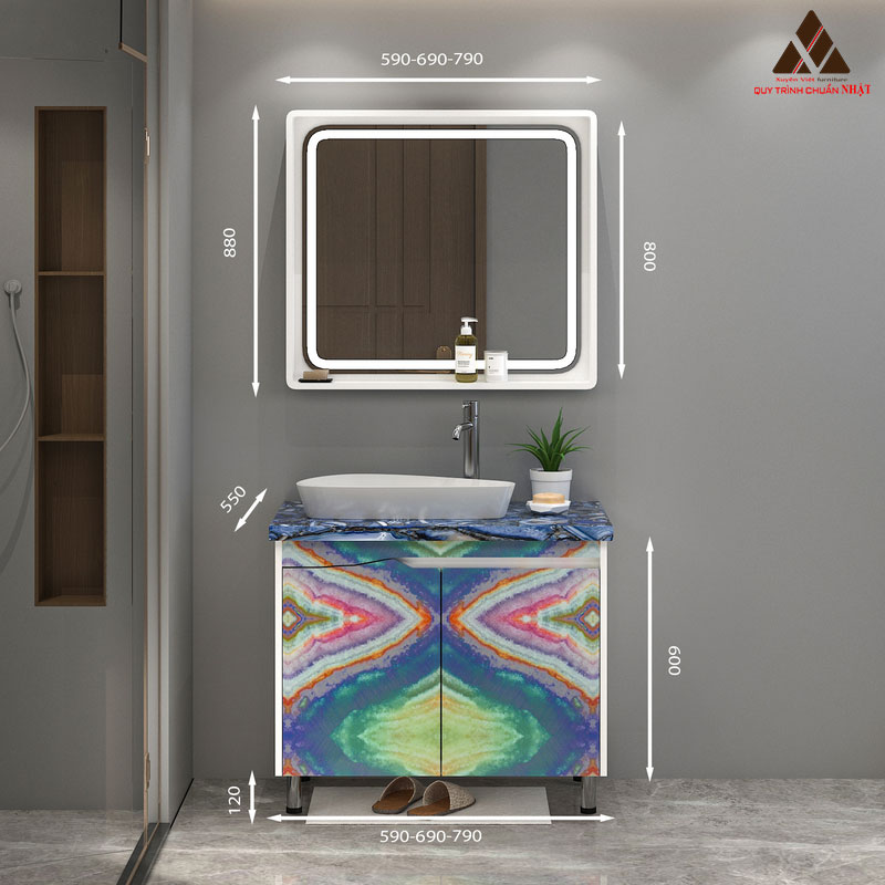 Hình ảnh mẫu tủ lavabo 4.0 C0269-15 đầy độc đáo tại Xuyên Việt