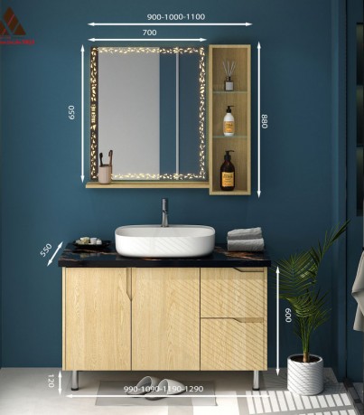 Tủ Lavabo C01109 - 9 vân gỗ truyền thống