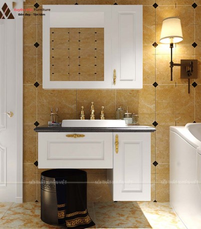 Bộ tủ chậu rửa mặt cổ điển sang trọng LBK1015
