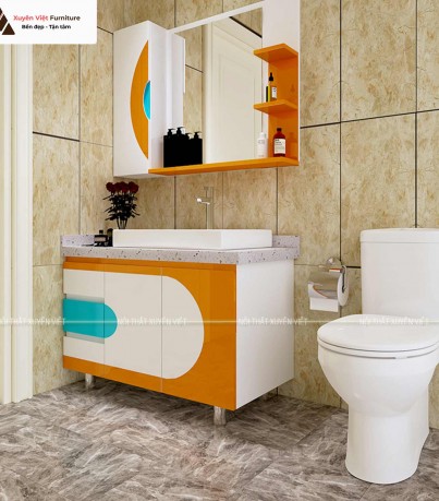 Tủ lavabo nhựa sắc màu tươi tắn XVL 656