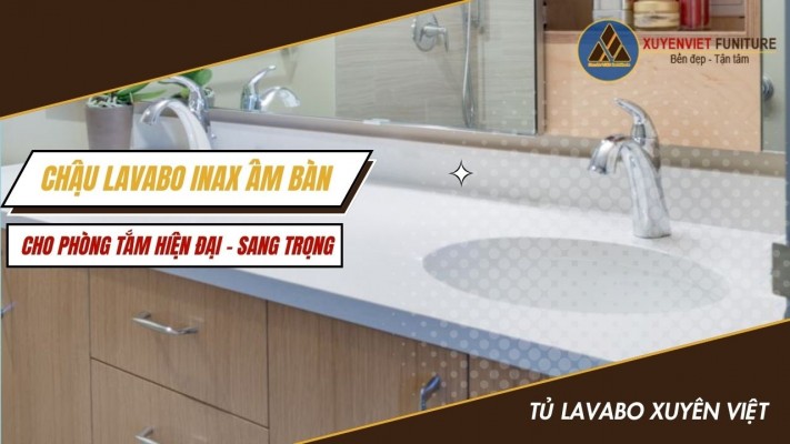 Chậu Lavabo INAX âm bàn cho phòng tắm hiện đại - sang trọng