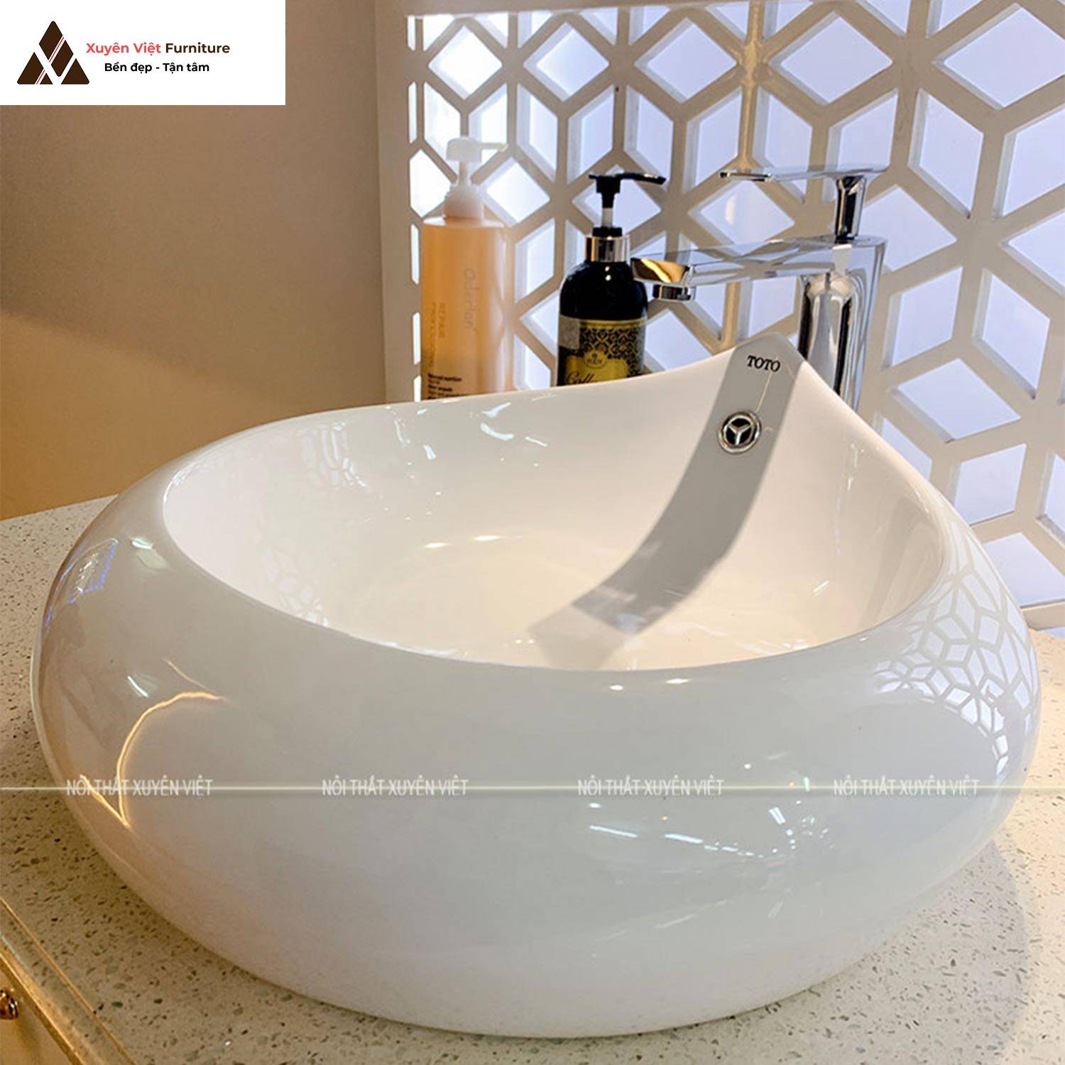 Tính năng của chậu rửa lavabo đặt bàn hình giọt nước XVCT19