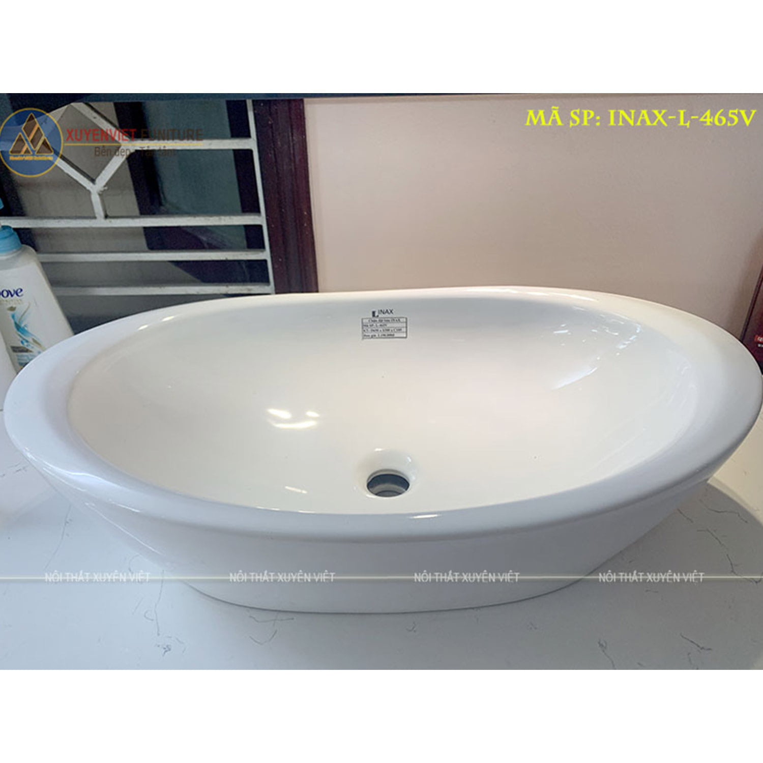 Tính năng của chậu rửa mặt lavabo đặt bàn hiện đại INAX L-465V